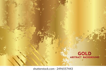 Beautiful grunge gold art abstract background. With free space for text.