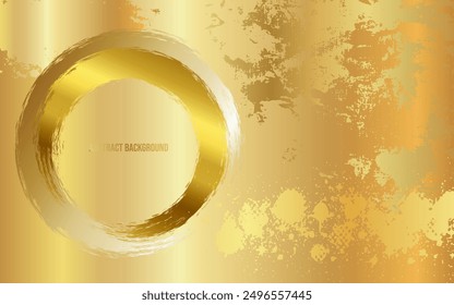 Beautiful grunge gold art abstract background. With free space for text.