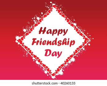 belo cartão de saudação padrão sujo para o dia da amizade