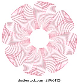 Beautiful guilloche rosette