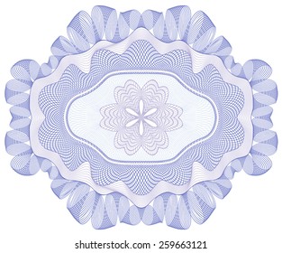 Beautiful guilloche rosette