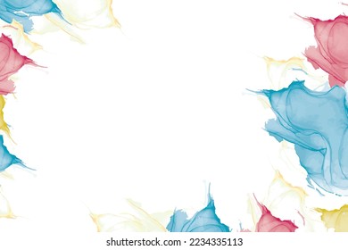 Beautiful Haind Painted Background Watercolor