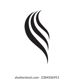 Beautiful hair wave abstract Logo design.Logo for business, salon, beauty, hairdresser, care.	