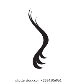 Beautiful hair wave abstract Logo design.Logo for business, salon, beauty, hairdresser, care.	