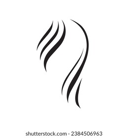 Beautiful hair wave abstract Logo design.Logo for business, salon, beauty, hairdresser, care.	