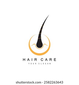 Beautiful hair wave abstract logo and  hair care logo. Logo for business, salon, beauty, hairdresser, care.