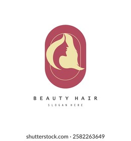 Beautiful hair wave abstract logo and  hair care logo. Logo for business, salon, beauty, hairdresser, care.