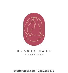 Beautiful hair wave abstract logo and  hair care logo. Logo for business, salon, beauty, hairdresser, care.