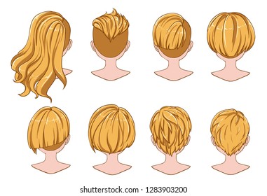 Short Haircut Back Images Stock Photos Vectors Shutterstock