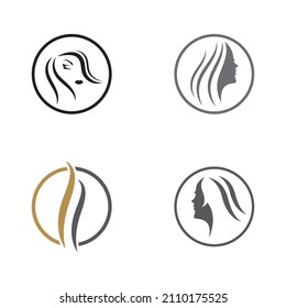 beautiful hairstyles and waves
hair icon vector