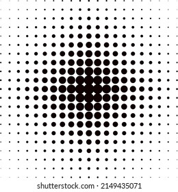 Beautiful halftone and black dots on white background. Design for Wallpaper, pattern and background. Vector pattern.
