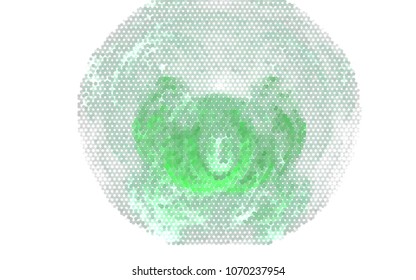 Beautiful halftone layout with an abstract pattern of dots. Design element for greeting cards, book covers, title backgrounds. Vector clip art.