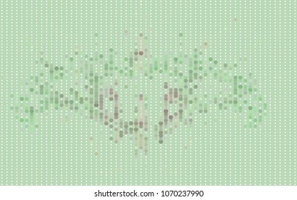 Beautiful halftone layout with an abstract pattern of dots. Design element for greeting cards, book covers, title backgrounds. Vector clip art.