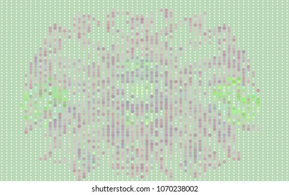 Beautiful halftone layout with an abstract pattern of dots. Design element for greeting cards, book covers, title backgrounds. Vector clip art.