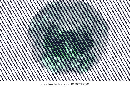 Beautiful halftone layout with an abstract pattern of dots. Design element for greeting cards, book covers, title backgrounds. Vector clip art.