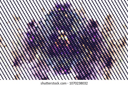 Beautiful halftone layout with an abstract pattern of dots. Design element for greeting cards, book covers, title backgrounds. Vector clip art.