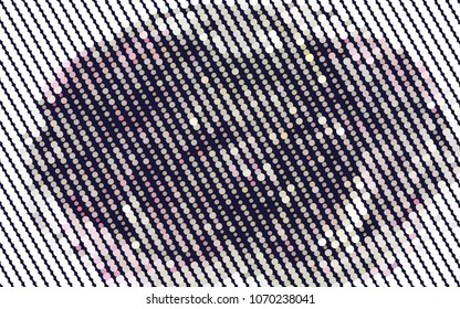 Beautiful halftone layout with an abstract pattern of dots. Design element for greeting cards, book covers, title backgrounds. Vector clip art.
