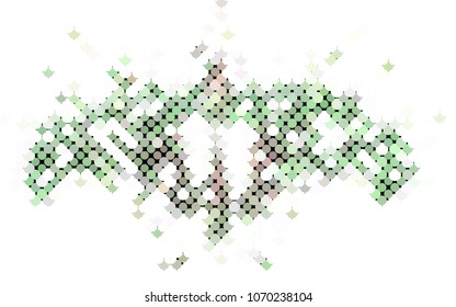 Beautiful halftone layout with an abstract pattern of dots. Design element for greeting cards, book covers, title backgrounds. Vector clip art.