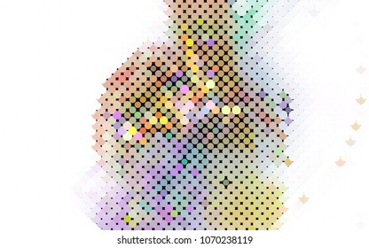 Beautiful halftone layout with an abstract pattern of dots. Design element for greeting cards, book covers, title backgrounds. Vector clip art.