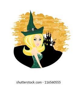 beautiful Halloween witch