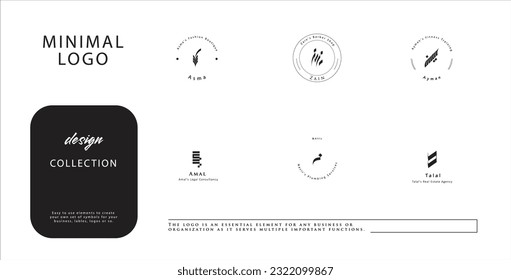 Beautiful Hand Drawn Arabic Calligraphy Logo Collection