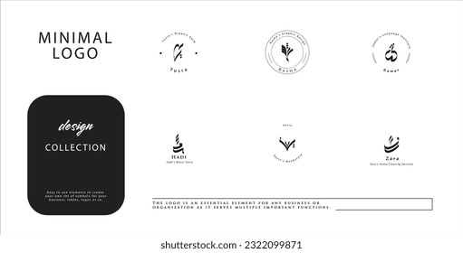 Beautiful Hand Drawn Arabic Calligraphy Logo Collection