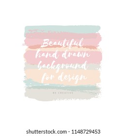 Beautiful hand drawn background for design