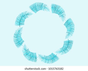  Beautiful Hand Drawn Beard Feathers. Colorful Feathers Isolated. Feathers for Wallpaper, Illustration, Carnival, Masquerade, Invitation, Textile. Decoration Element for Your Design.