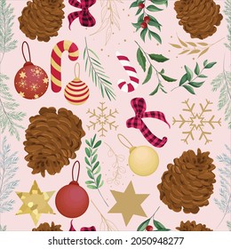 beautiful hand drawn christmas pattern design