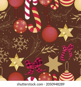 beautiful hand drawn christmas pattern design