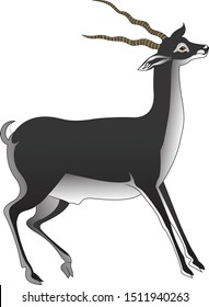 Beautiful hand drawn colour full deer