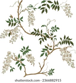 Beautiful hand drawn colour full floral motif.
