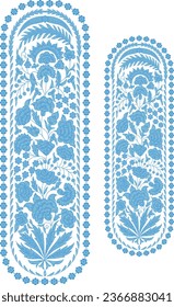 Beautiful hand drawn colour full floral motif.
