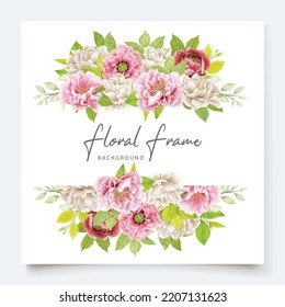Beautiful Hand Drawn Flora Border And Frame