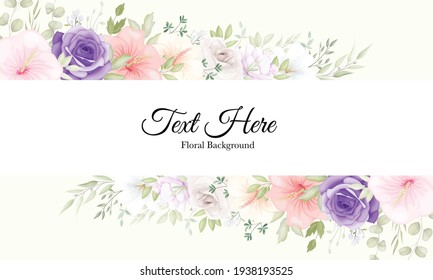 Beautiful Hand Drawn Floral Background Design
