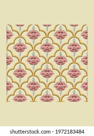 beautiful hand drawn floral background pattern