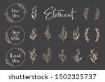 Beautiful hand drawn floral wreath vector collection