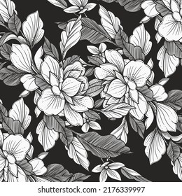 beautiful hand drawn floras pattern