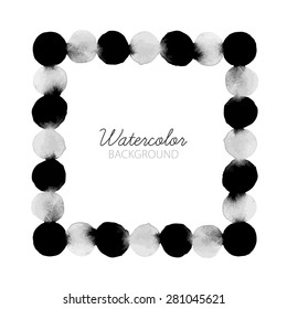 Beautiful hand drawn frame. Vector illustration