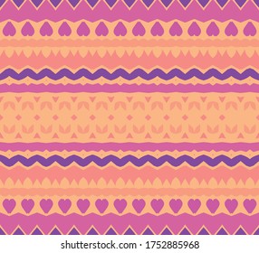 Beautiful hand drawn geometric vector pattern background. Great for gift wrapping, birthday parties decoration, stationary and textile projects.