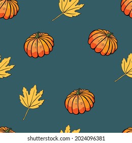 Beautiful hand drawn red and yellow design. Cartoon botanical wrapping paper print design.