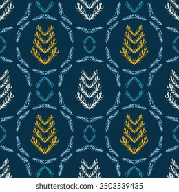 Hermosos patrones sin costuras dibujados a mano para tela, textiles, prendas de vestir, papel de embalaje, cubierta, Anuncio, decoración del hogar, fondos abstractos. Hermoso patrón y colorido en archivo de Vector.
