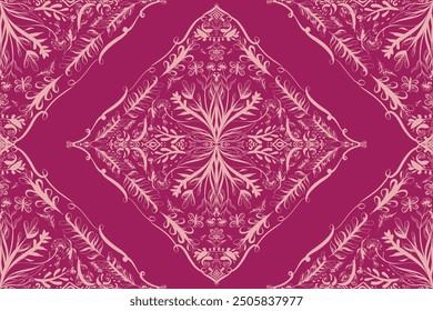 Hermosas hojas de patrones sin costuras dibujadas a mano para tela, textiles, ropa, papel de embalaje, cubierta, alfombra, decoración del hogar, fondos abstractos. Hermoso patrón y colorido en archivo de Vector.