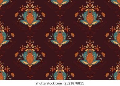 Beautiful Hand drawn seamless patterns leaves for fabric, textiles, clothing, wrapping paper, cover, rug, home decor, abstract backgrounds. Beautiful pattern and colourful in vector file.