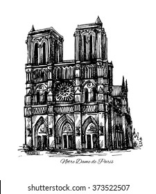 Notre Dame Draw Images Stock Photos Vectors Shutterstock