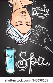 Beautiful hand drawn vector illustration spa for your design