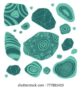 Beautiful hand drawn vector illustration sketching of crystals. Boho style drawing. Use for postcards, print for t-shirts, posters, wedding invitation, tissue, linens