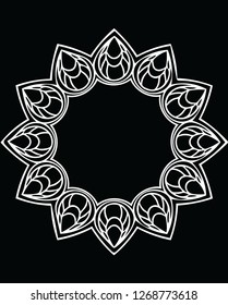 Beautiful hand made decorative shape vector pattern design for many creative ideas