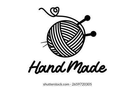 Beautiful Hand made logo design vector template illustration