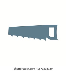 Beautiful Hand Saw Glyph Vector Icon